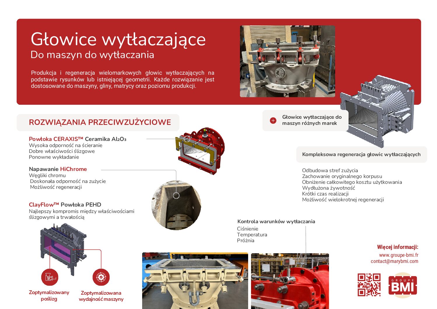 Głowice wytłaczarek