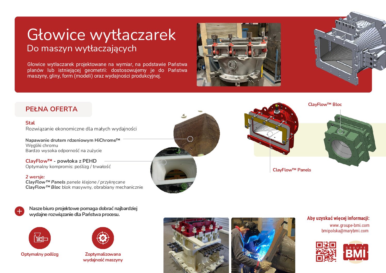 Głowice wytłaczarek